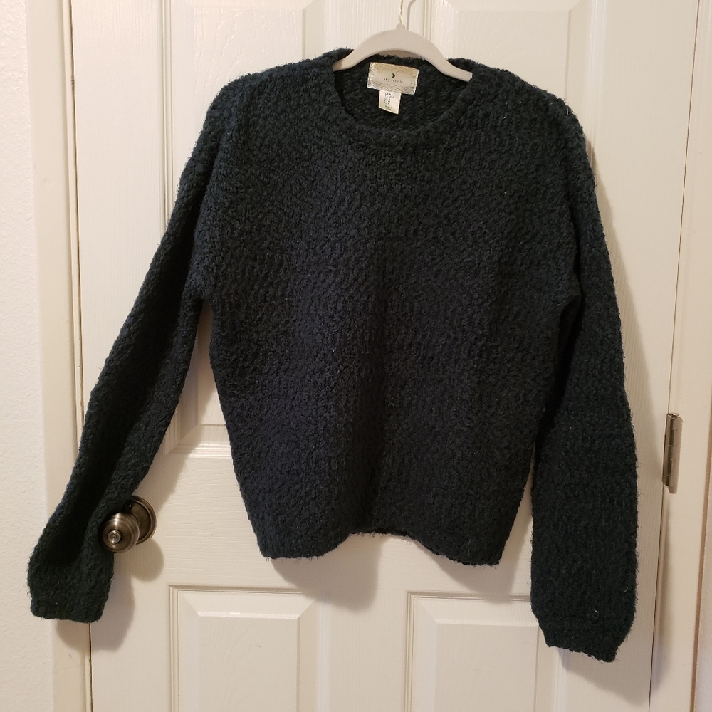 Ruby moon forest green sweater